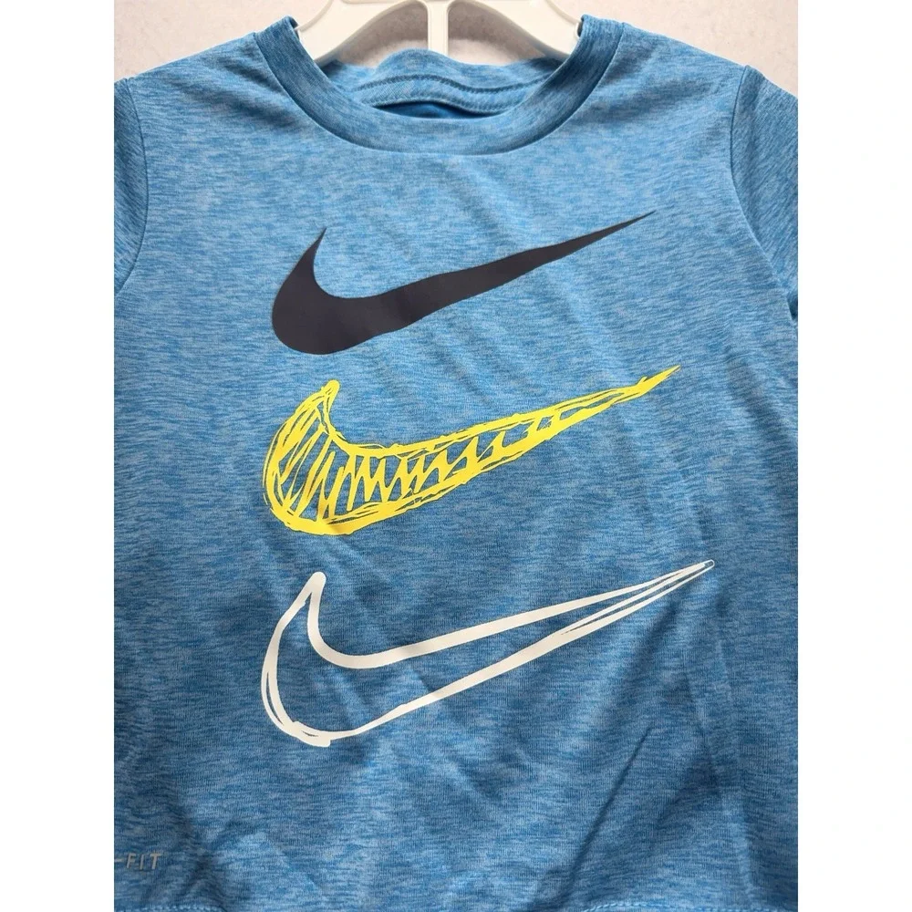 Nike Toddler Boys Dri-FIT Dropsets T-Shirt & Shorts 2-Piece Set 2T NWT Blue